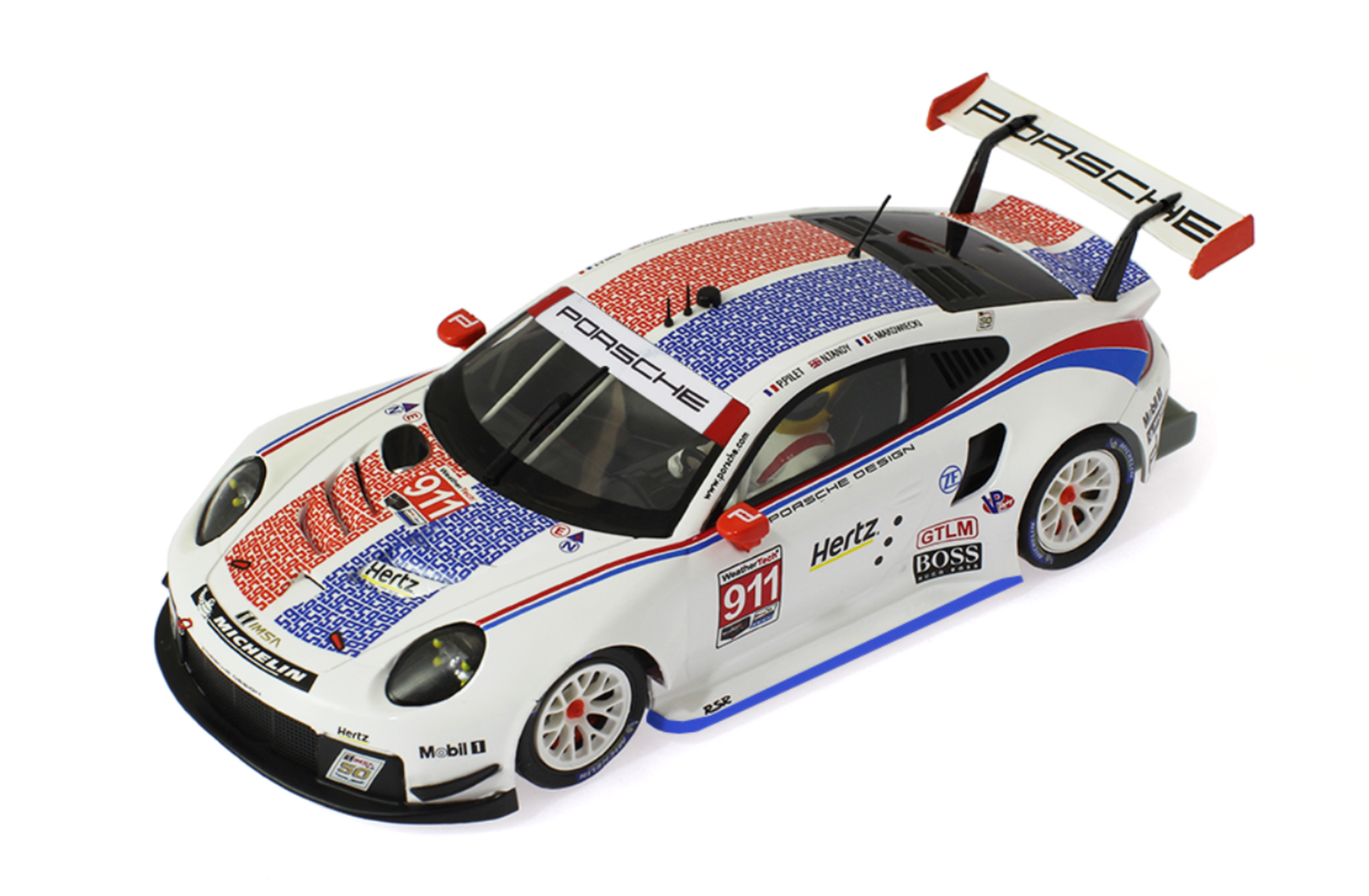 ScaleAuto - Porsche 911.2 GT3 RSR #911 - Hertz - '19 Daytona - Análogo, escala 1/32