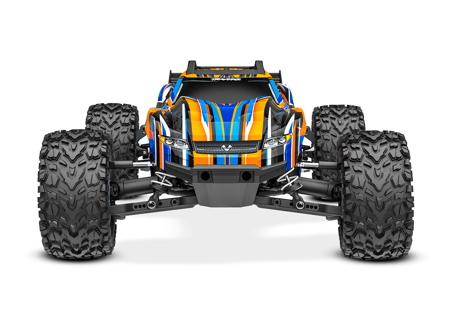 Traxxas - Rustler 4x4 VXL Brushless RTR 1/10 4WD Stadium Truck w/TQi 2.4GHz Radio & TSM, Naranja