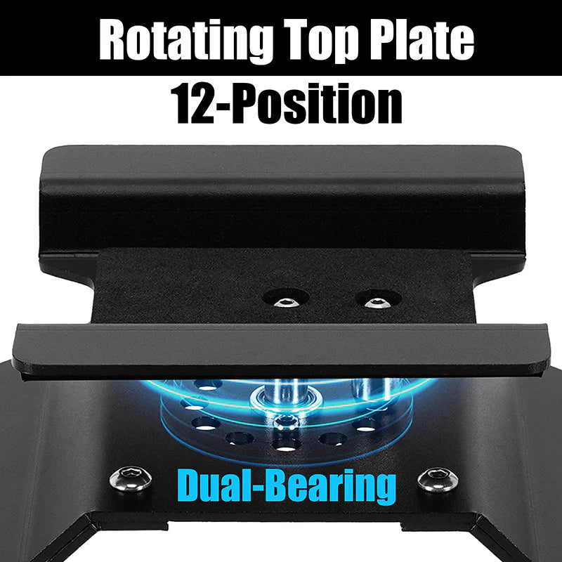 INJORA - Aluminum RC Car Stand with Shock Holder for 1/24 1/18 RC Crawler (BLACK)