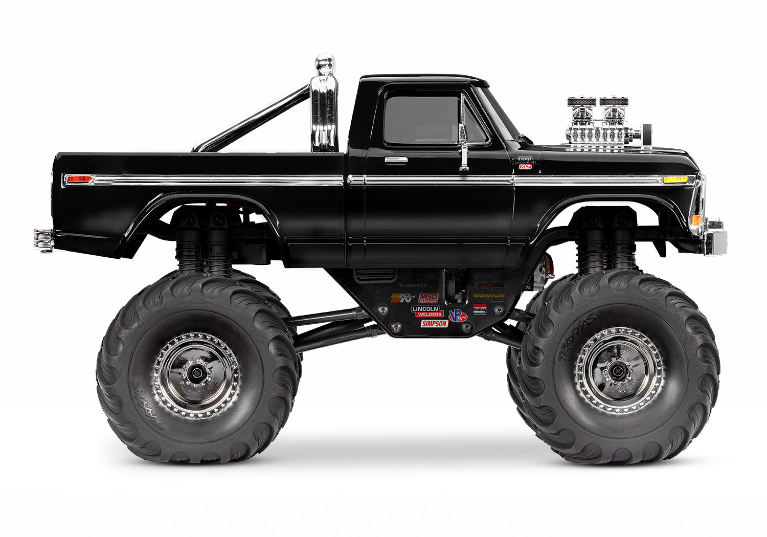 Traxxas - 1/18 Trx-4MT Ford F-150 K10 4X4 Monster Truck, Negra