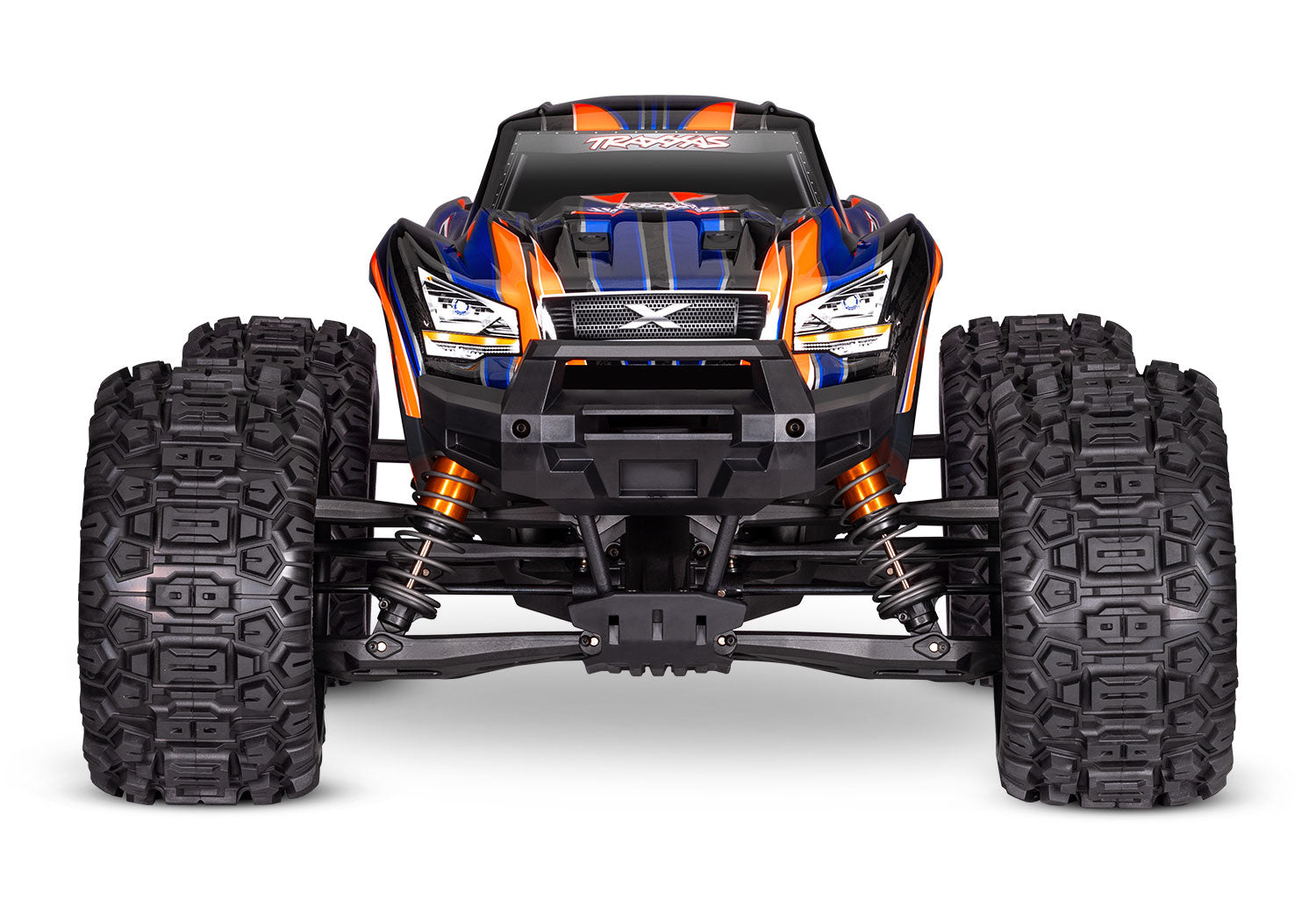 Traxxas - X-Maxx 8S 1/6 4WD Brushless RTR Monster Truck w/2.4GHz TQi Radio, TSM & Belted Tires, Naranja