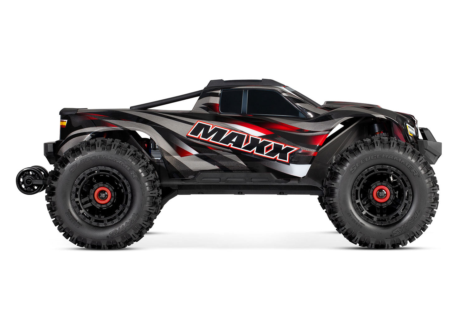 Traxxas - Maxx WideMaxx 1/10 Brushless RTR 4WD Monster Truck w/TQi 2.4GHz Radio & TSM, Rojo / Negro