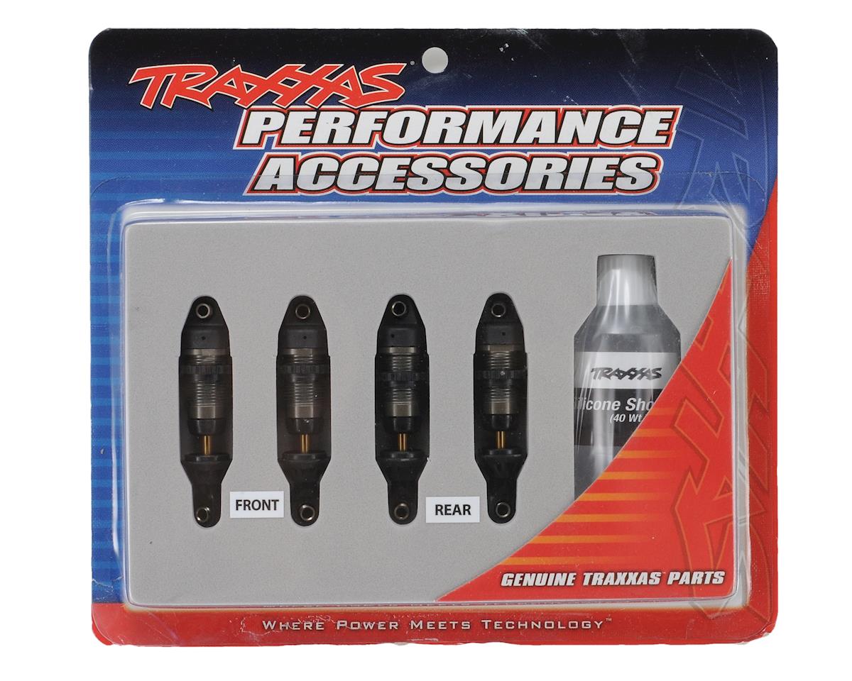 Traxxas - Shocks, GTR hard anodized, PTFE-coated bodies with TiN shafts (fully assembled, without springs) (4)