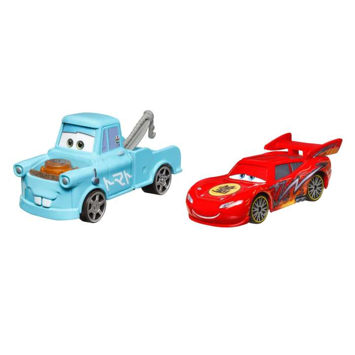 Mattel - Disney Pixar Cars - Tokyo Mater, Mate Fiesta de Desviación / Rayo McQueen Dragón