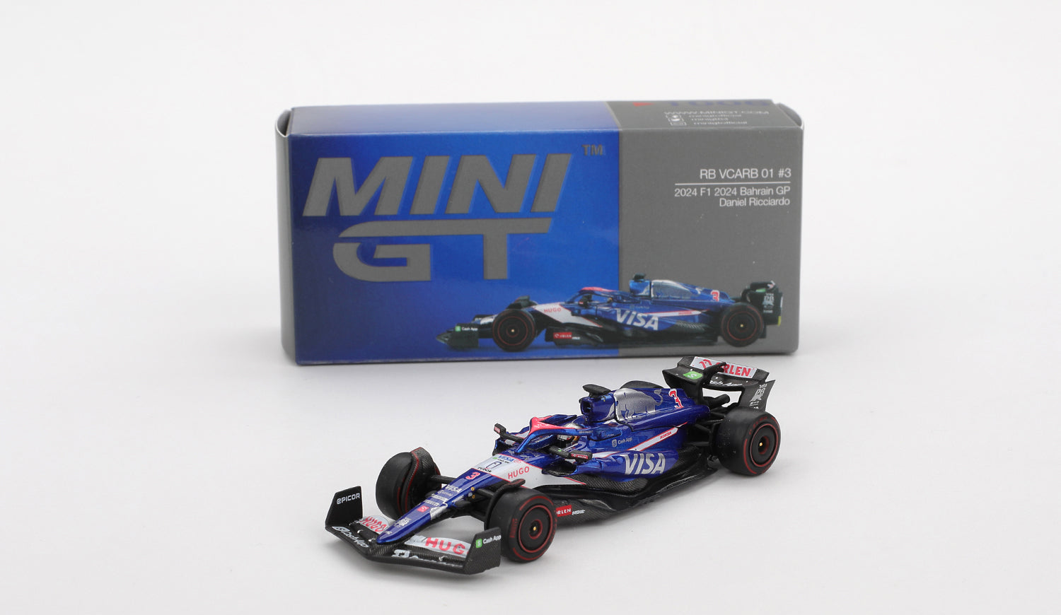 Mini GT - RB VCARB 01 #3 Daniel Ricciardo 2024 F1 2024 Bahrain GP 1/64