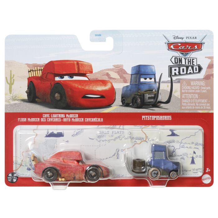 Mattel - Disney Pixar Cars - On the Road, Rayo McQueen de las Cavernas / Pitstoposaurus
