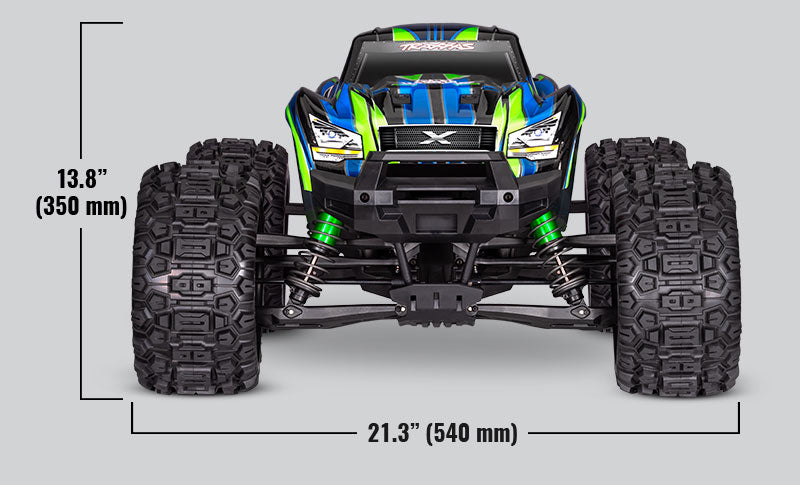 Traxxas - X-Maxx 8S 1/6 4WD Brushless RTR Monster Truck w/2.4GHz TQi Radio, TSM & Belted Tires, Azul