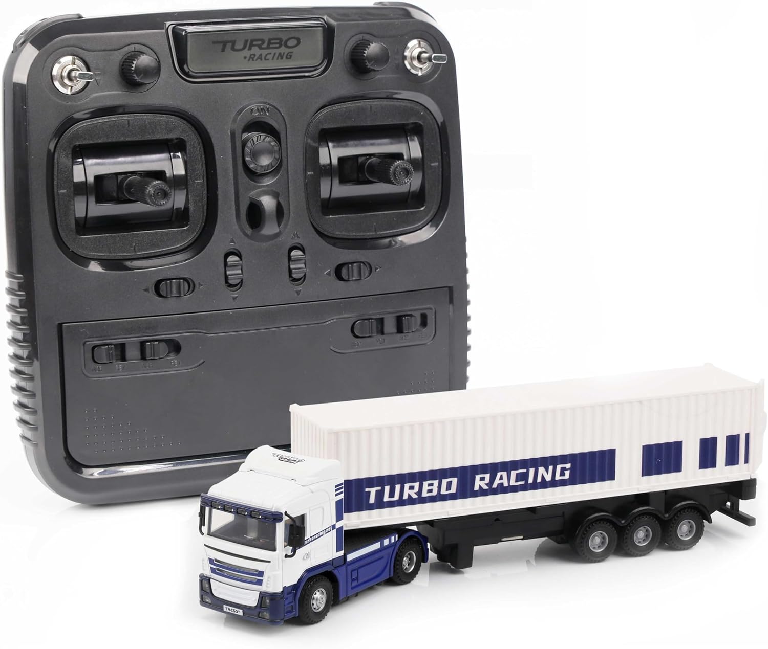 Turbo Racing - C50 Escala 1:76 RC Semi-Truck - White