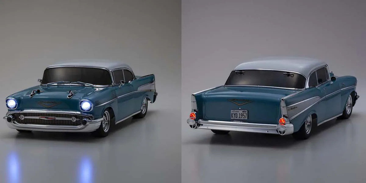 Kyosho - 1:10 Scale Radio Controlled Electric Powered 4WD FAZER Mk2 FZ02L Series readyset 1957 Chevy® Bel Air Coupe Tropical Turquoise