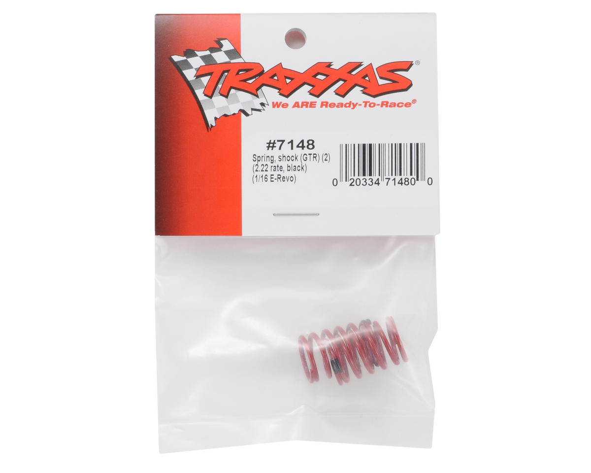 Traxxas - Spring, shock (GTR) (2.22 rate, black) (1 pair)