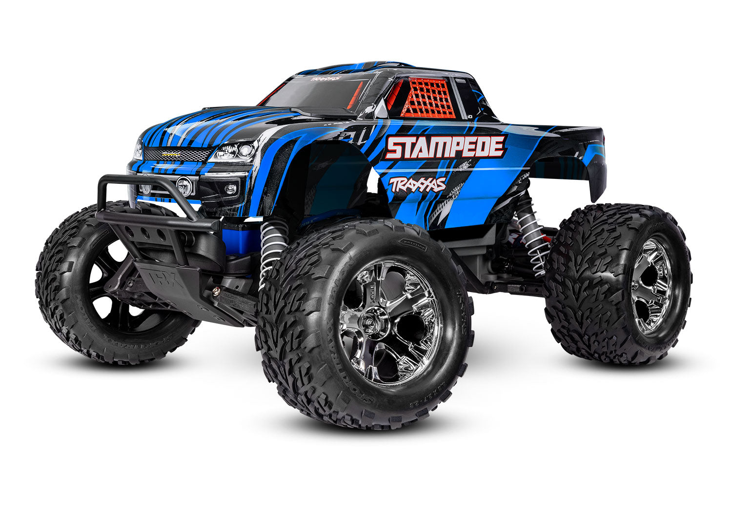 Traxxas - Stampede HD 1/10 RTR 2WD Electric Monster Truck w/XL-5 ESC, TQ 2.4GHz Radio, Battery & USB-C Charger, Azul