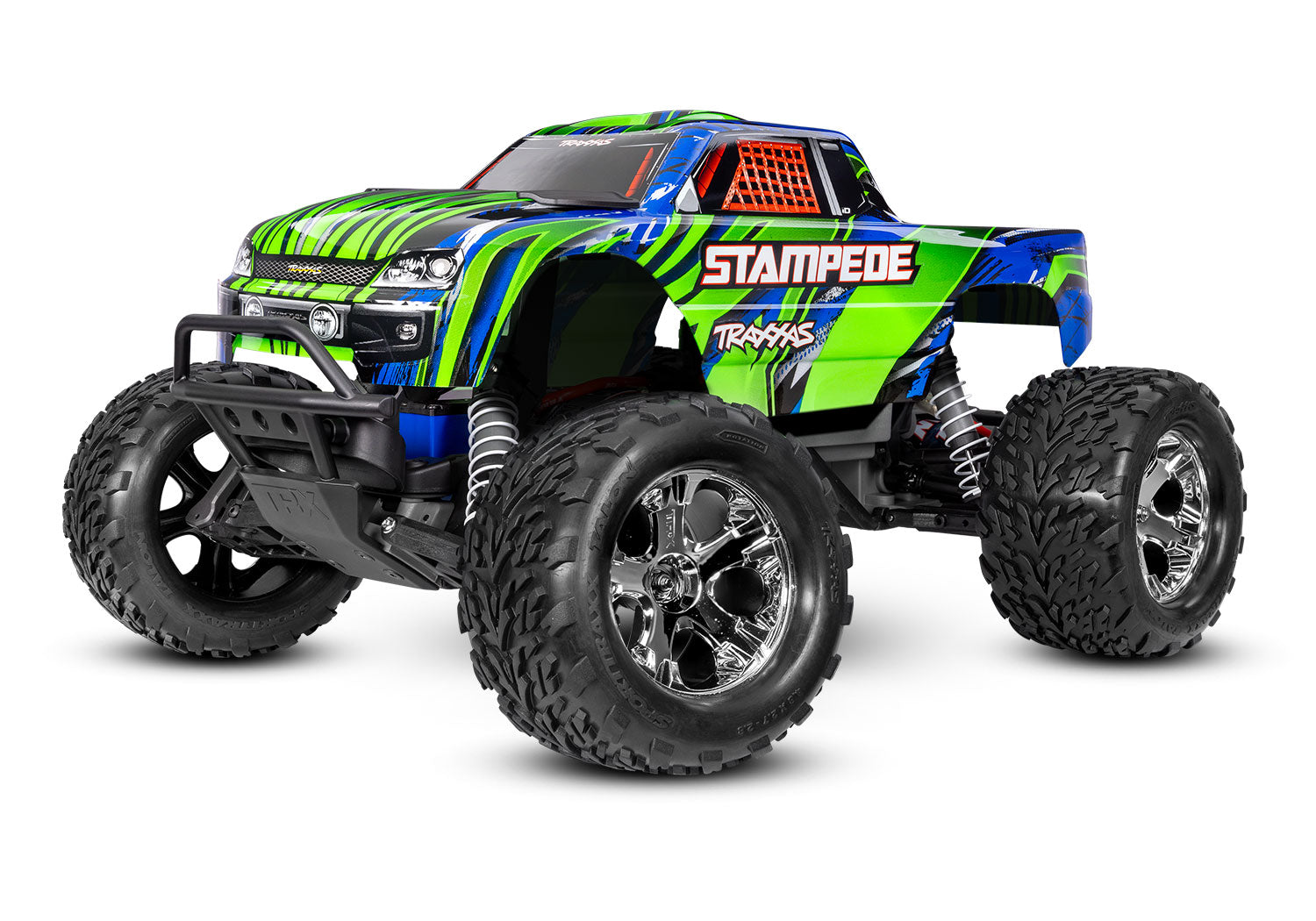 Traxxas - Stampede HD 1/10 RTR 2WD Electric Monster Truck w/XL-5 ESC, TQ 2.4GHz Radio, Battery & USB-C Charger, Verde