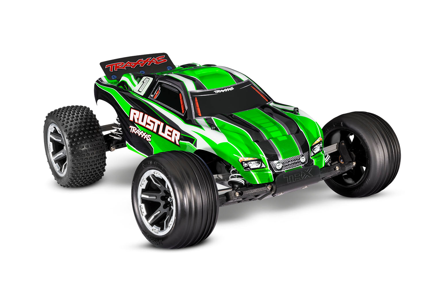 Traxxas - Rustler 1/10 Scale Stadium Truck with TQ™ 2.4 GHz radio system, Verde