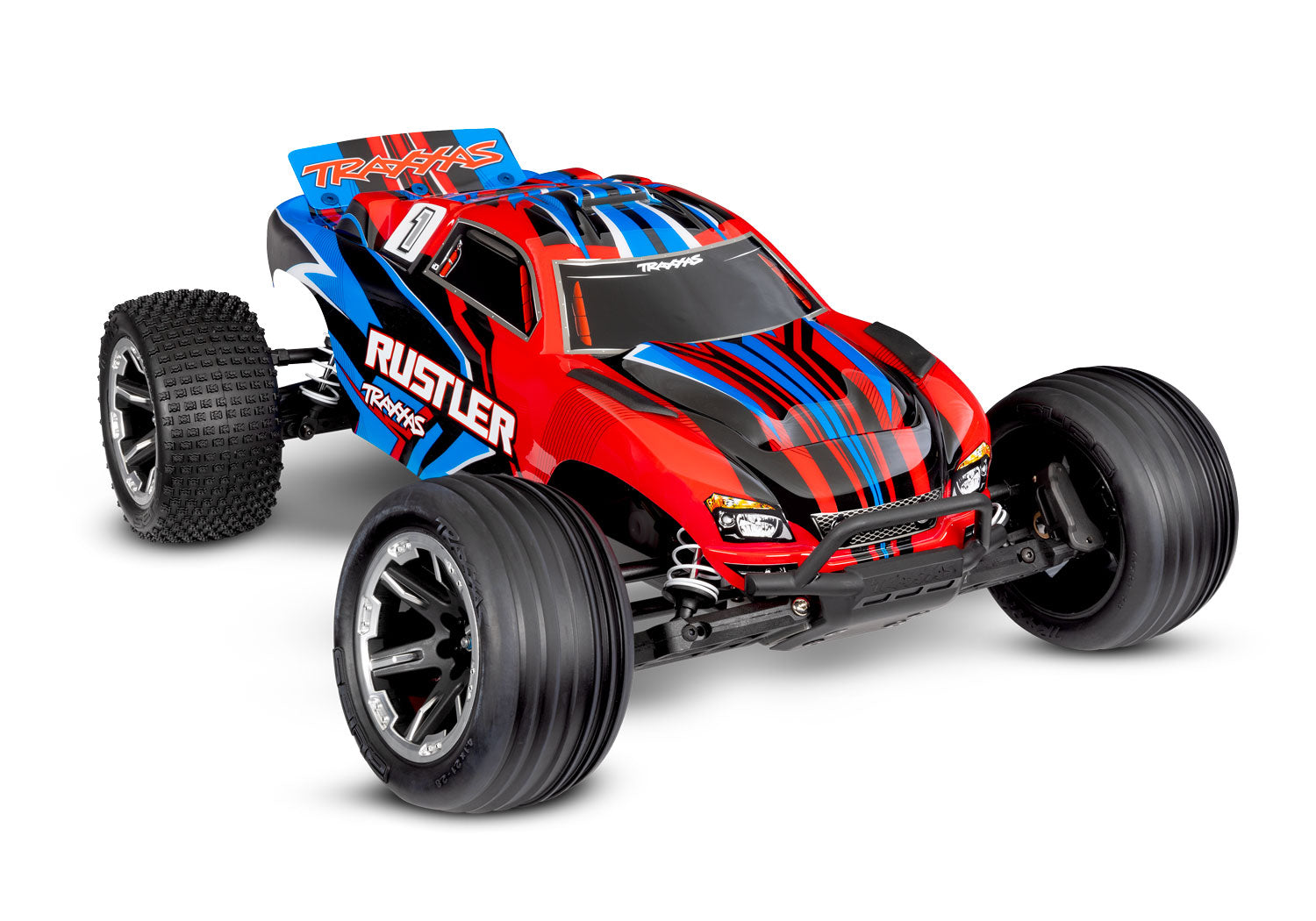 Traxxas - Rustler 2WD XL-5 w/Battery, Roja