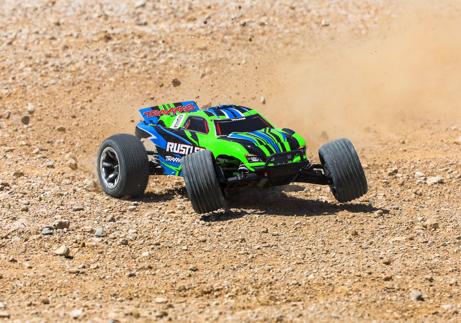 Traxxas - Rustler 2WD XL-5 w/Battery, Verde