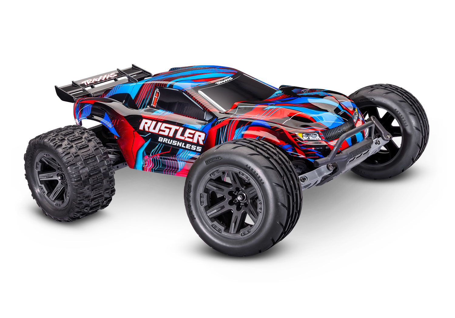 Traxxas - Rustler 2WD Brushless (Roja)