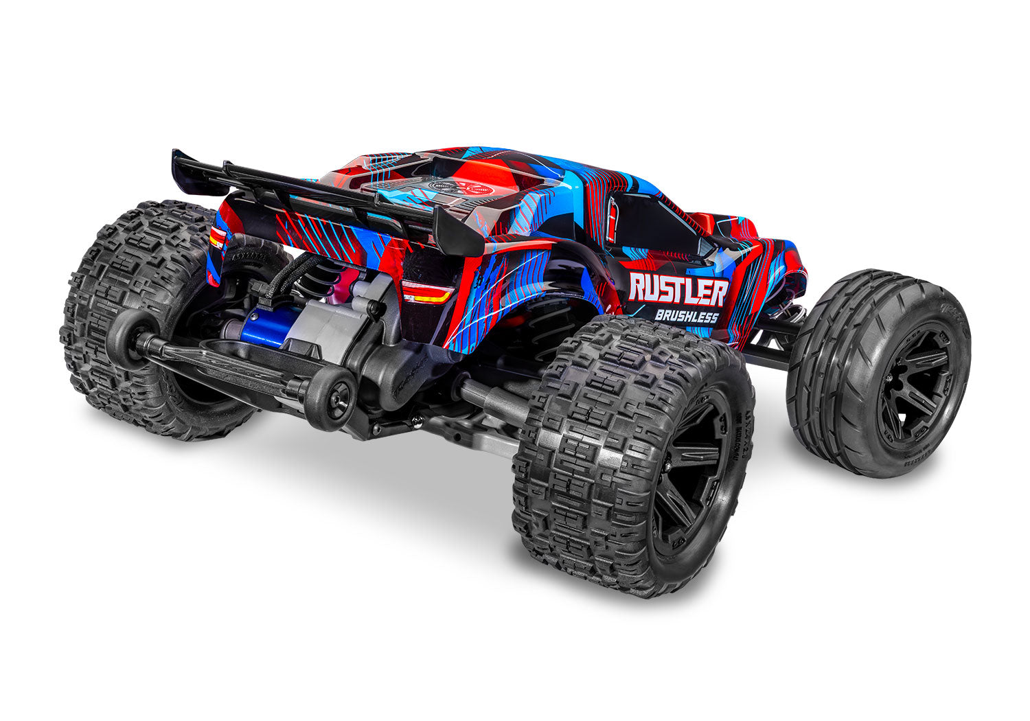 Traxxas - Rustler 2WD Brushless (Roja)