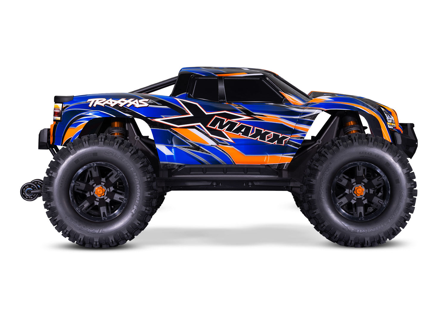 Traxxas - X-Maxx 8S 1/6 4WD Brushless RTR Monster Truck w/2.4GHz TQi Radio, TSM & Belted Tires, Naranja