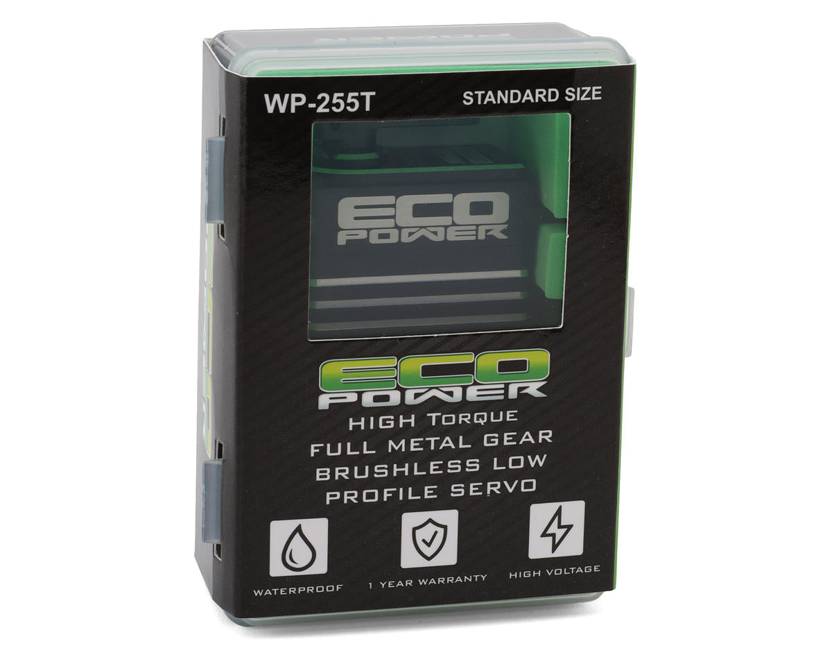 EcoPower - WP255T Waterproof High Torque Metal Gear Brushless Servo (HV) (Metal Case)