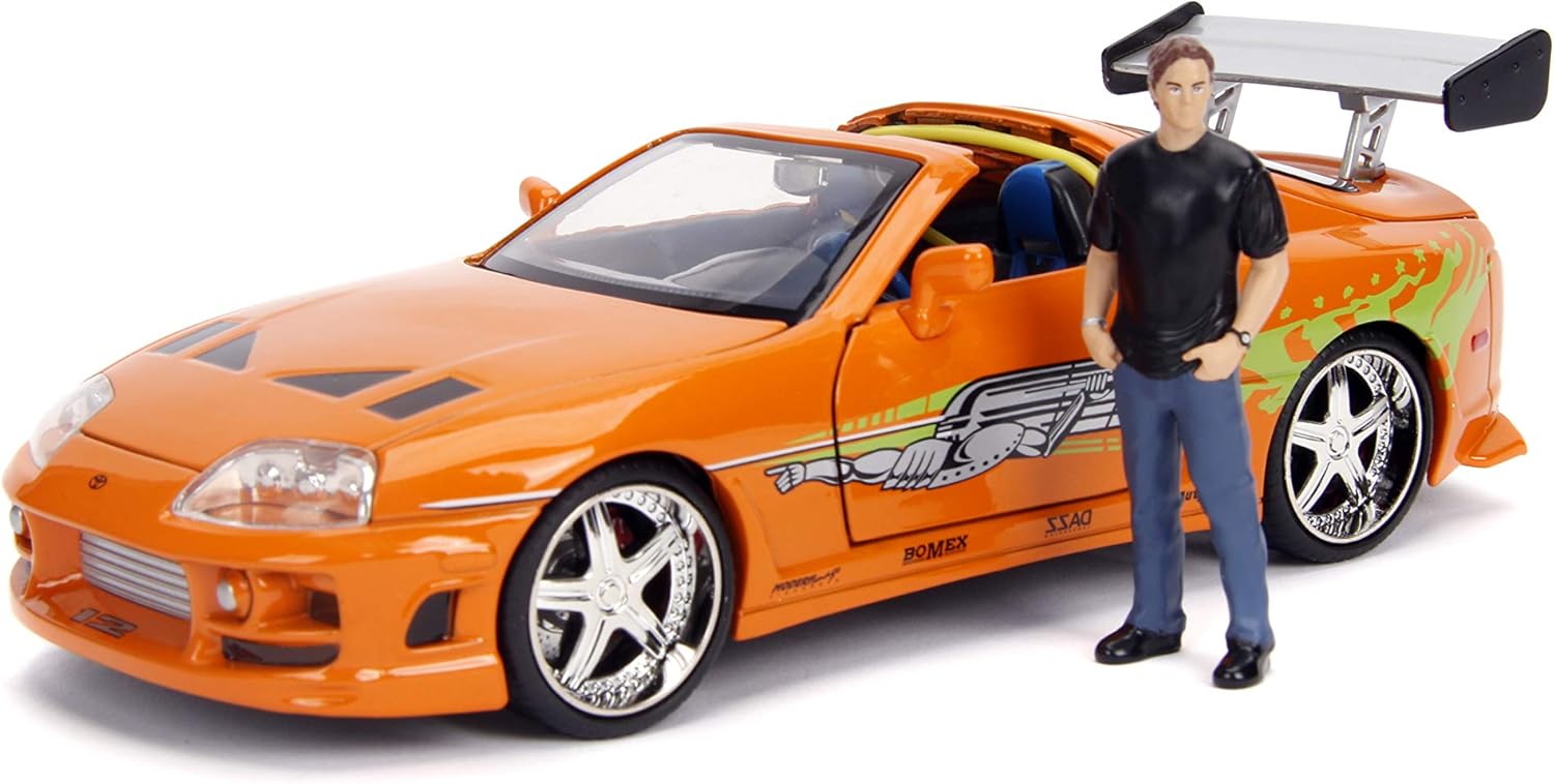 Jada Toys - Build & Collect Fast & Furious Brian's Toyota Supra, escala 1:24