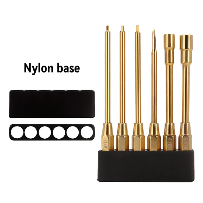 INJORA - 6-in-1 Hex Screwdrivers Nut Drivers Quick Change RC Tool Kit for FCX24 SCX24 AX24