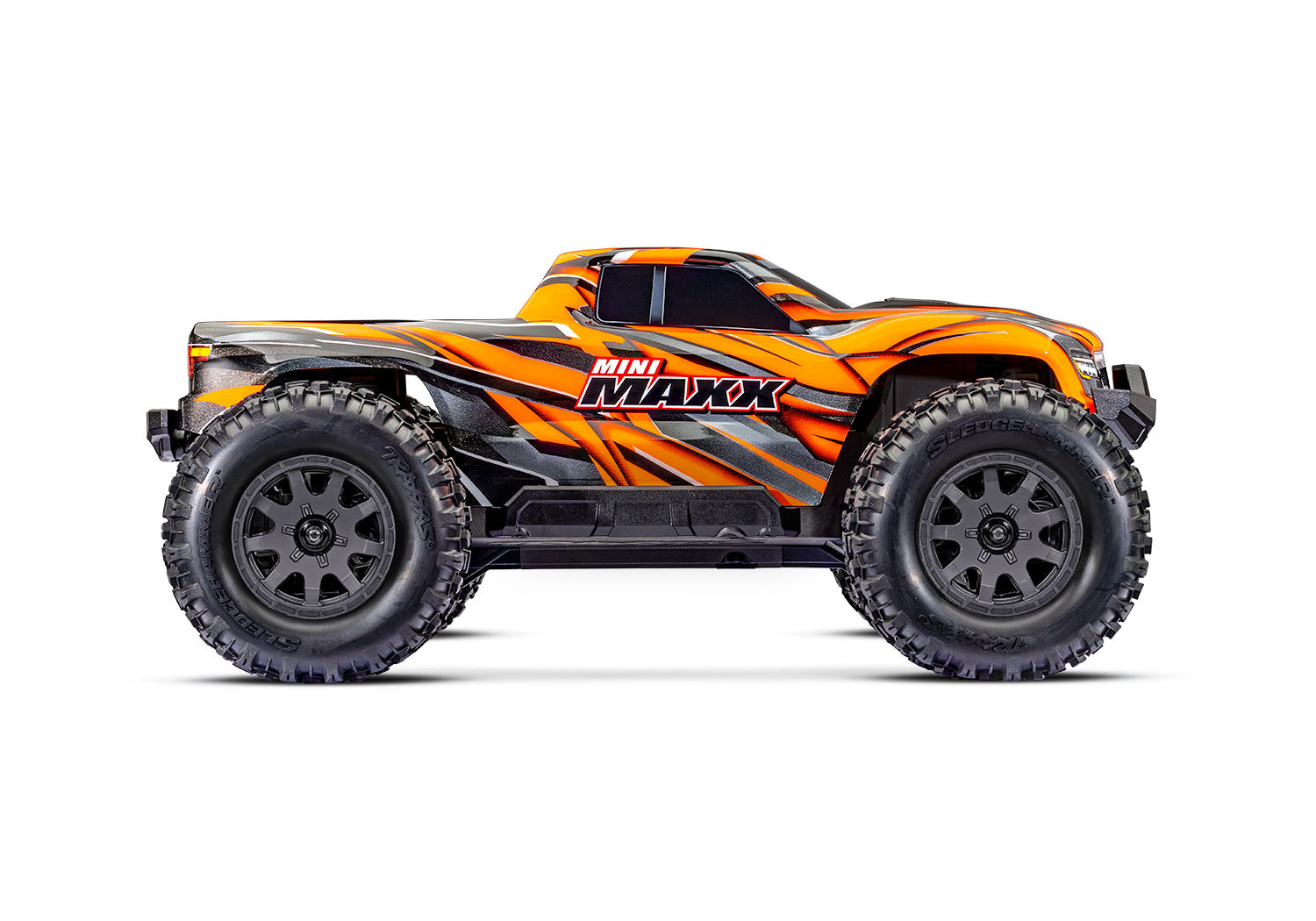 Traxxas - Mini Maxx® Brushless 1/16 4WD RTR Monster Truck w/TQ™ 2.4Ghz Radio, Battery & Charger, Naranja