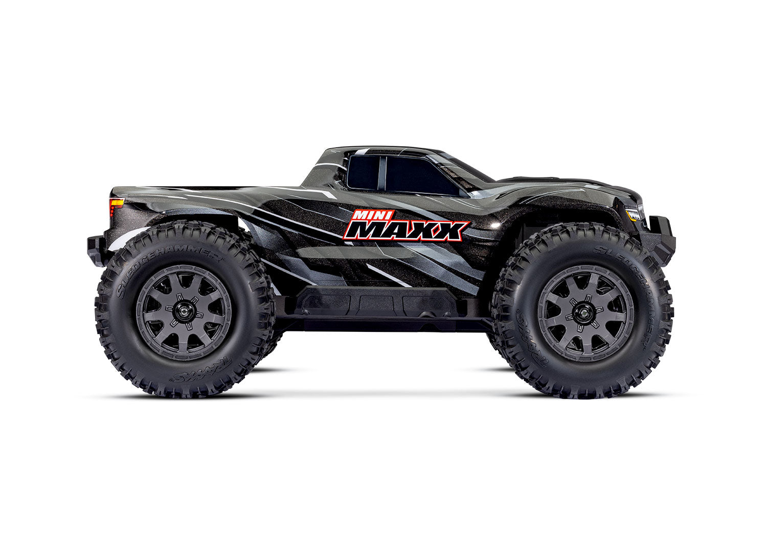 Traxxas - Mini Maxx® Brushless 1/16 4WD RTR Monster Truck w/TQ™ 2.4Ghz Radio, Battery & Charger, Negra
