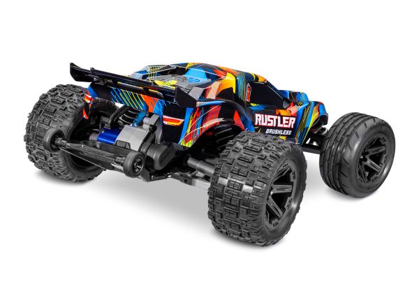 Traxxas - Rustler 2WD Brushless (Amarillo)