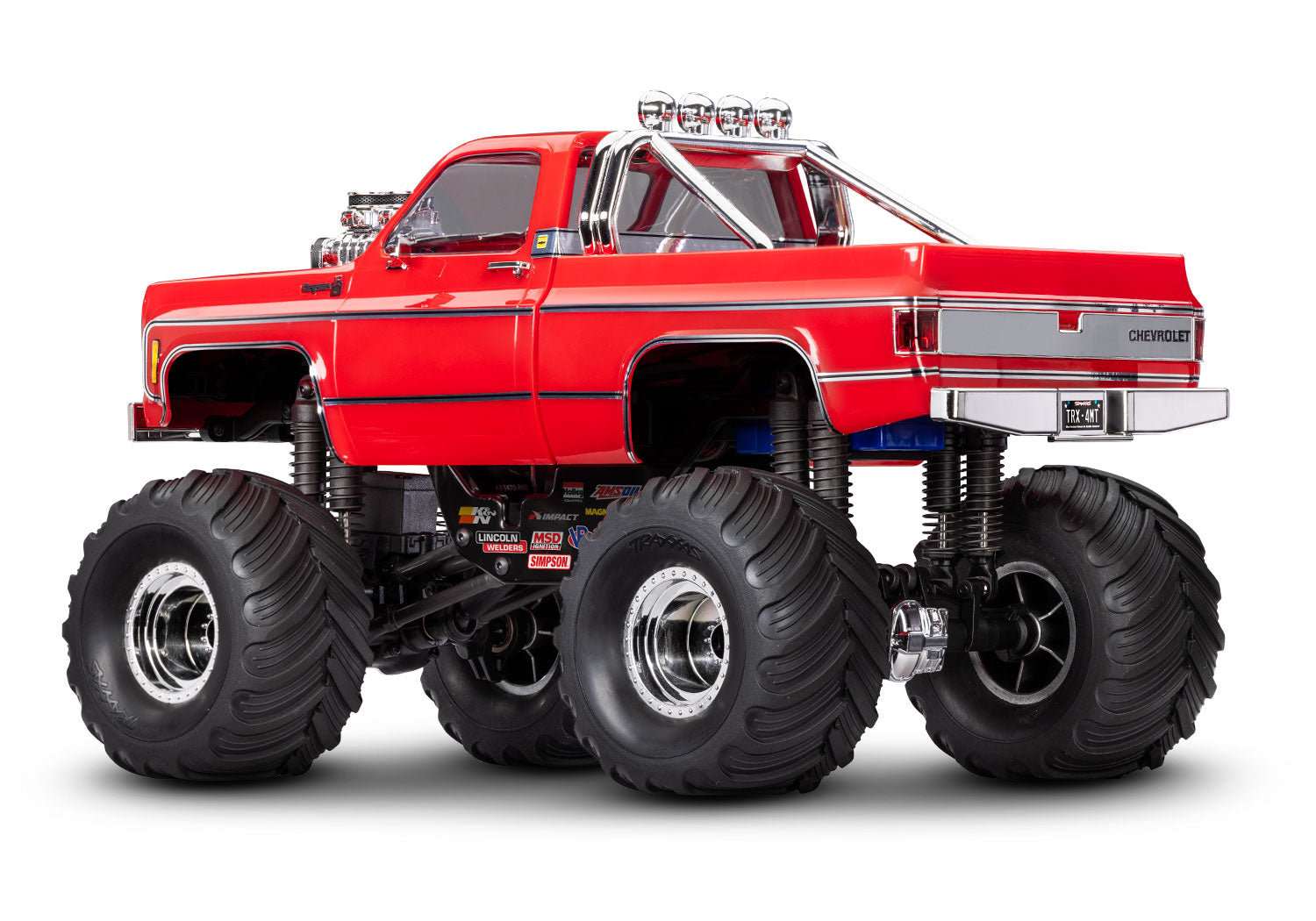 Traxxas - 1/18 Trx-4MT Chevrolet K10 4X4 Monster Truck, Roja