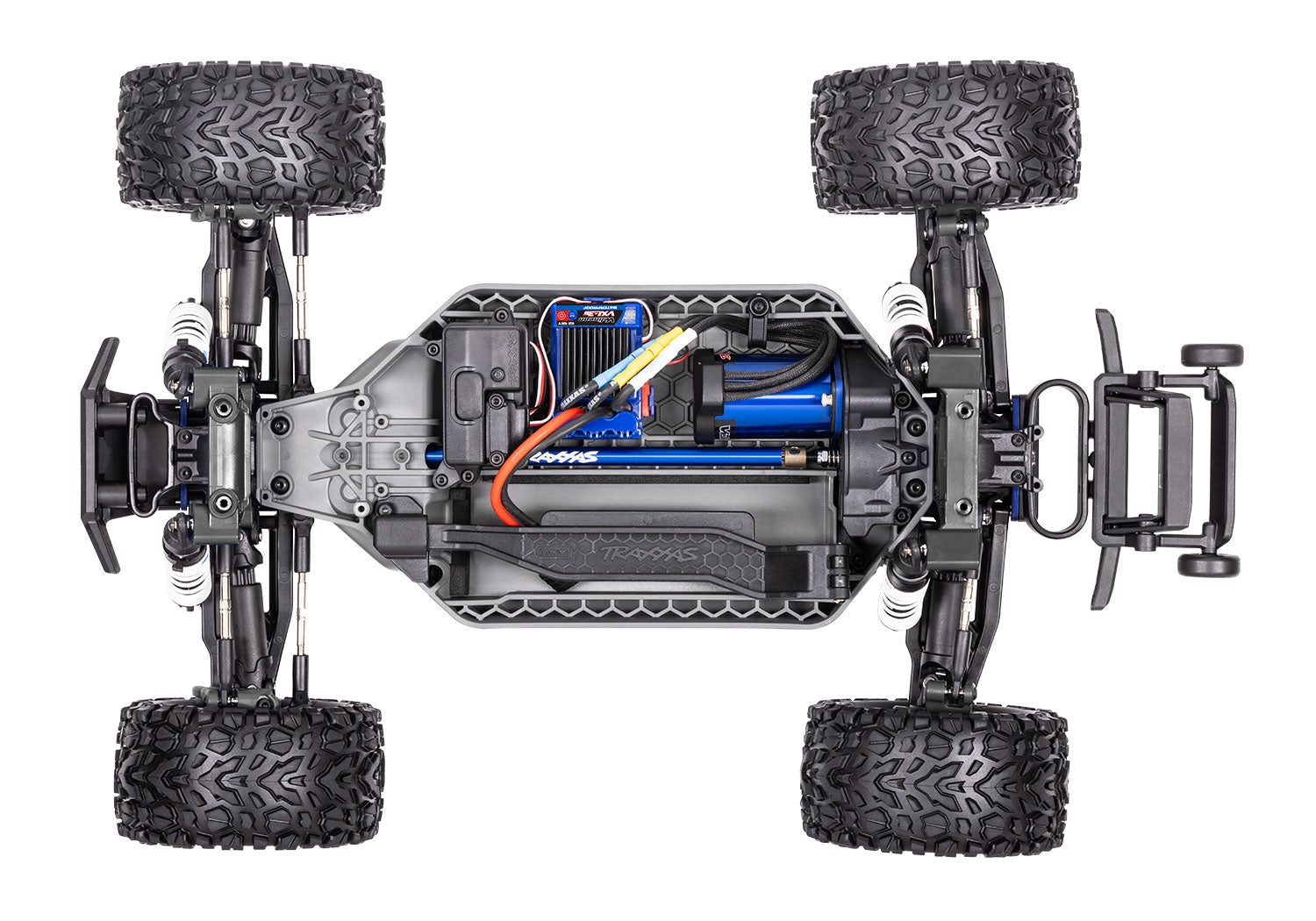 Traxxas - Rustler 4x4 VXL Brushless RTR 1/10 4WD Stadium Truck w/TQi 2.4GHz Radio & TSM, Roja