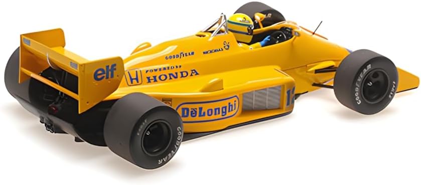 Minichamps - Ayrton Senna Lotus 99T Dirty versión #12 ganador Monaco GP F1 1987, escala 1:18
