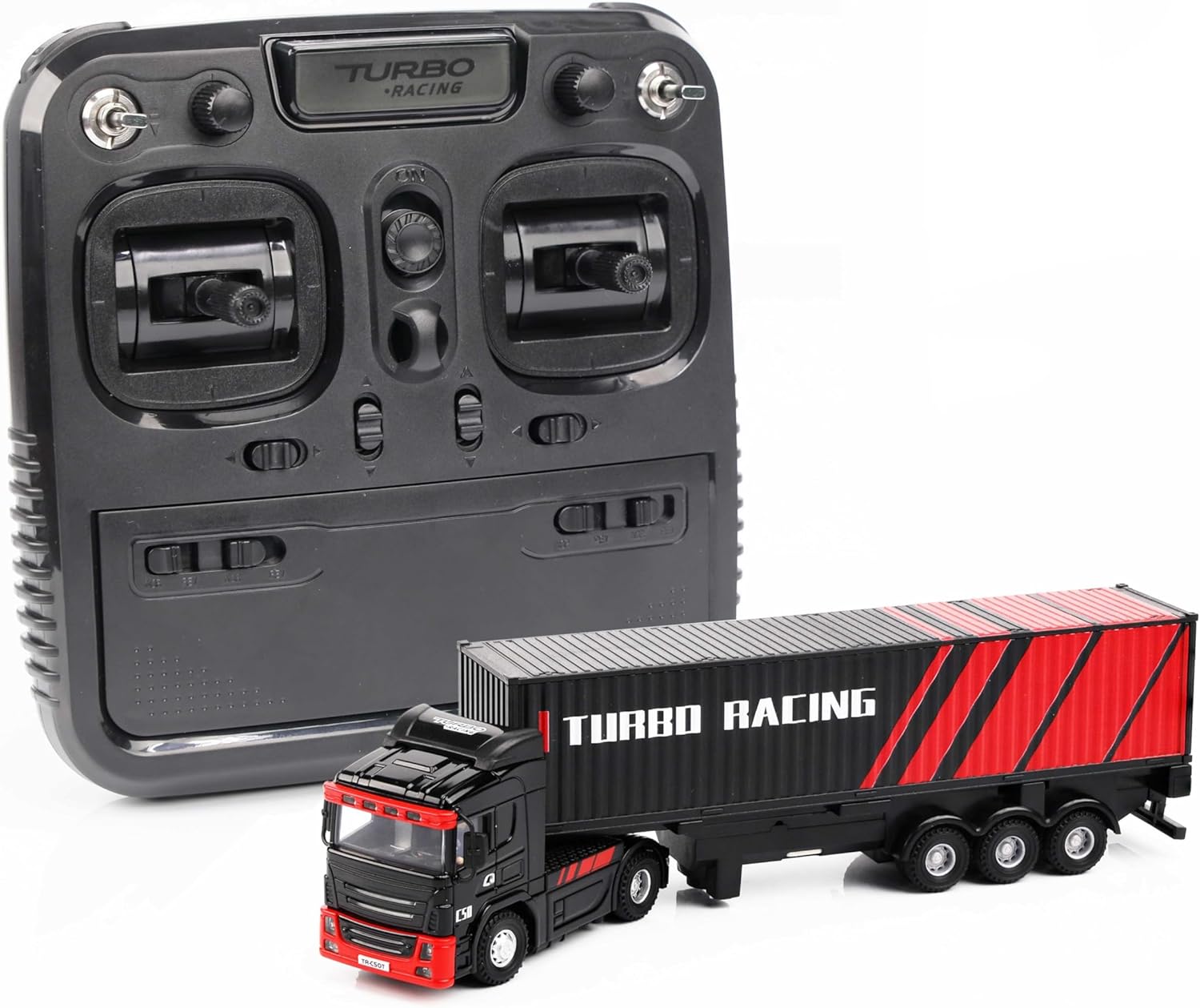 Turbo Racing - C50 Escala 1:76 RC Semi-Truck - Black