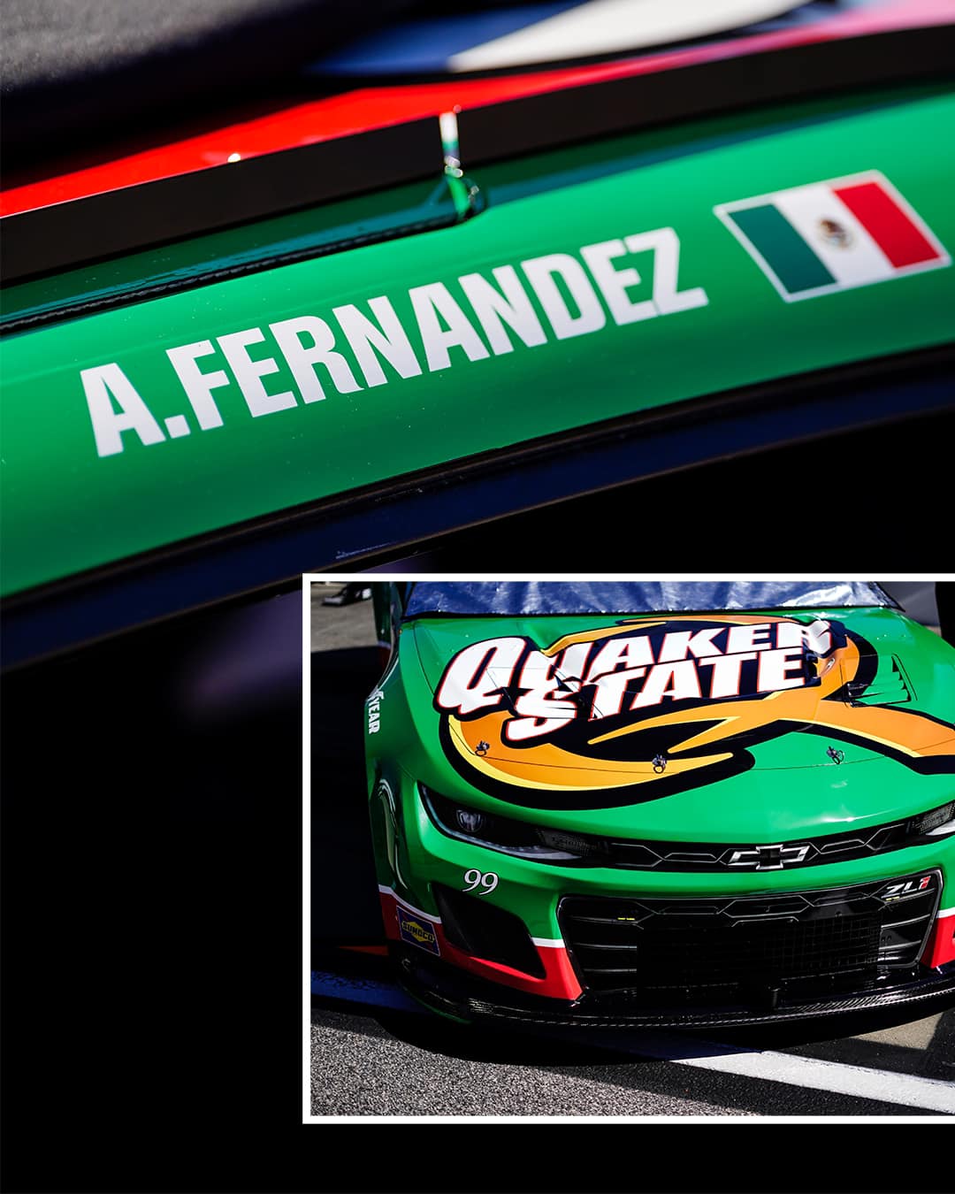 Lionel Racing - Daniel Suárez 2024 Quaker State THROWBACK ARC DIECAST, escala 1:64