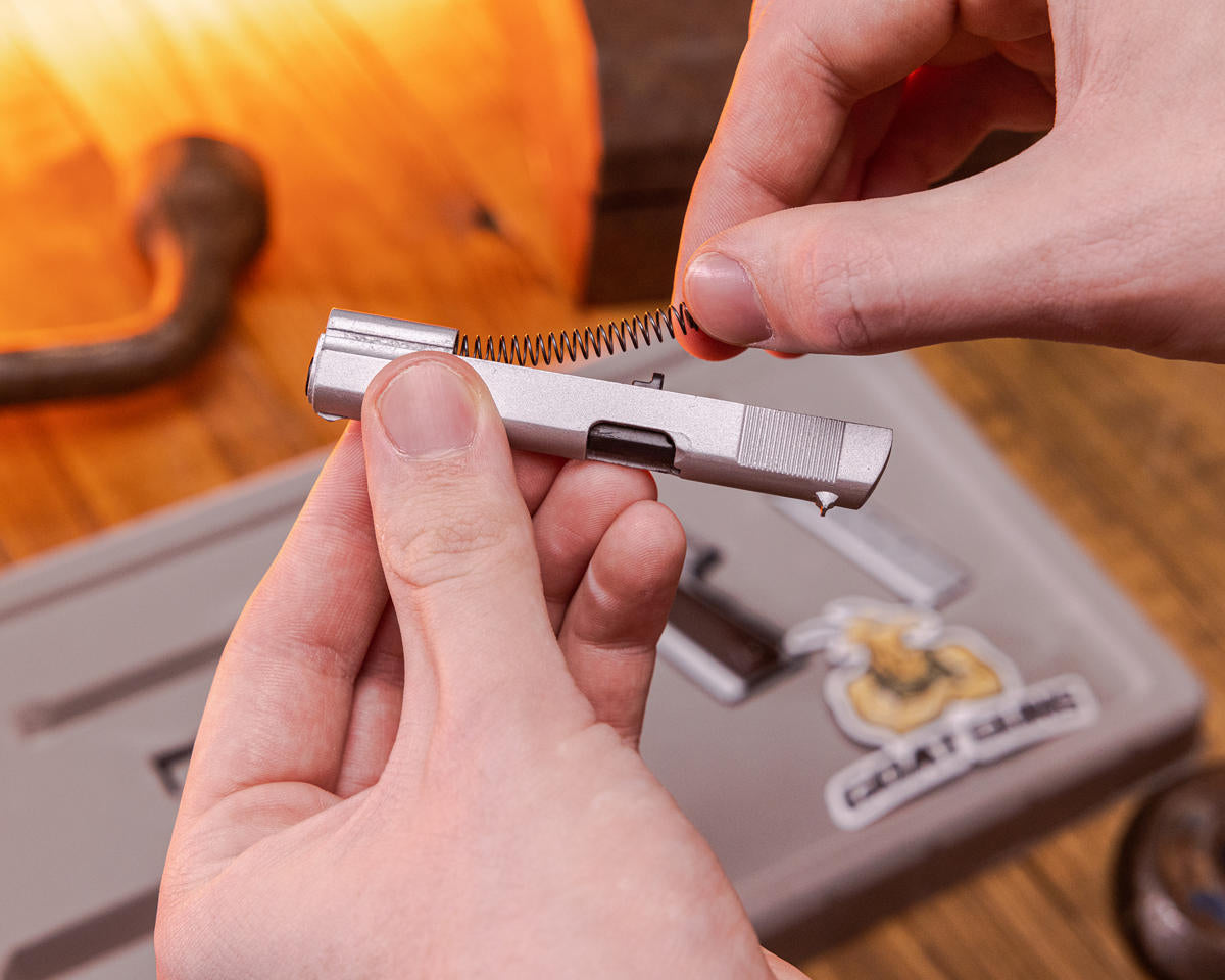 GoatGuns - Miniature 1/2.5 Scale Die-Cast 1911 Model Kit (Silver)