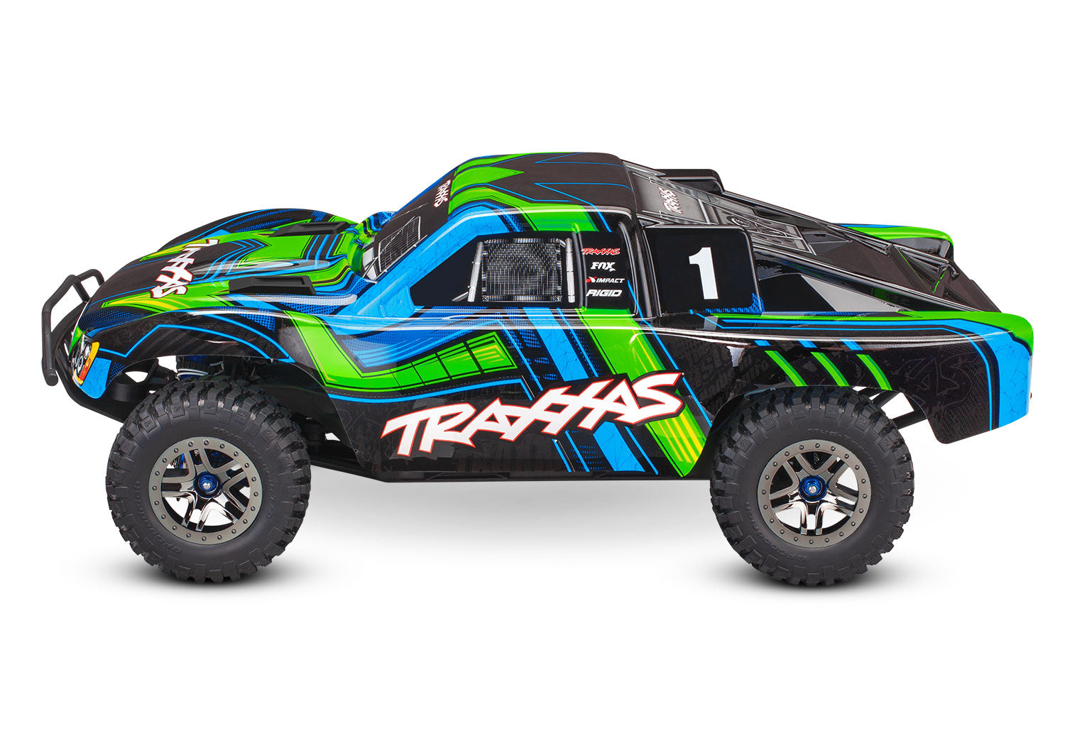 Traxxas - Slash 4x4 "Ultimate" VXL Brushless RTR 4WD Short Course Truck w/TSM & TQi 2.4GHz Radio, Verde