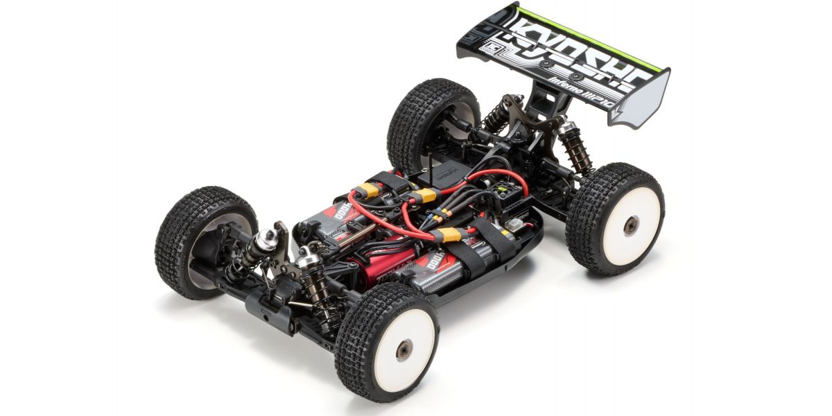 Kyosho - 1:8 Scale Radio Controlled Brushless Powered 4WD Racing Buggy readyset INFERNO MP10e Green