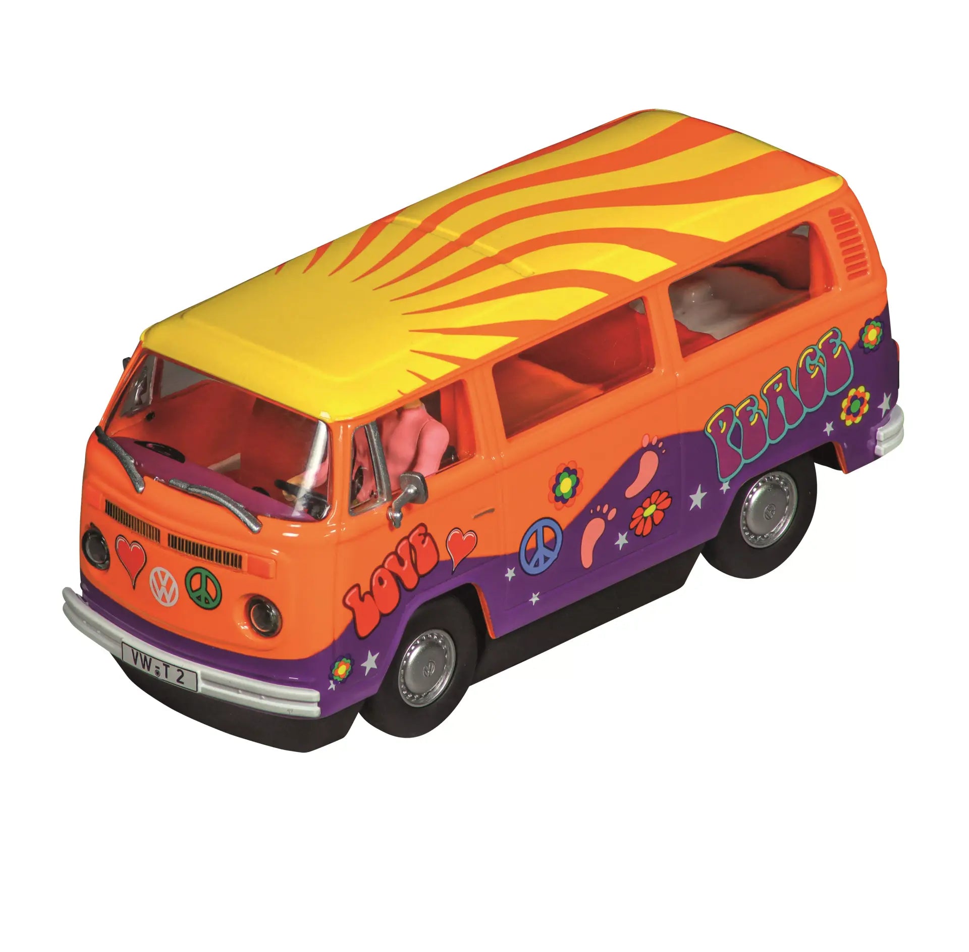 Carrera - VW Bus T2b "Peace and Love" Digital, Escala 1/32