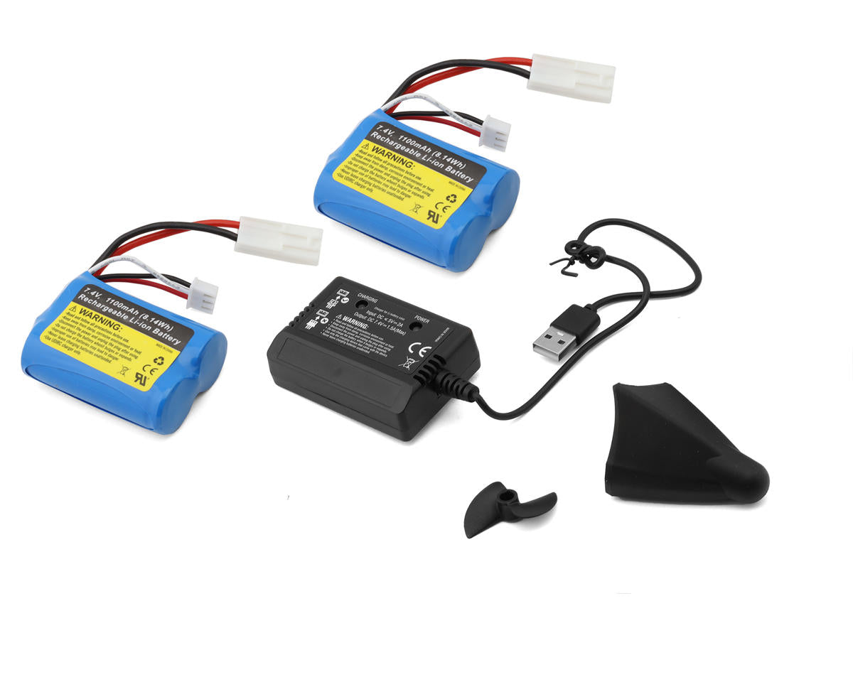 UDI RC - Ginsu Shark 13" High Performance Self-Righting RTR Electric Boat w/2.4GHz Radio, Battery & Charger