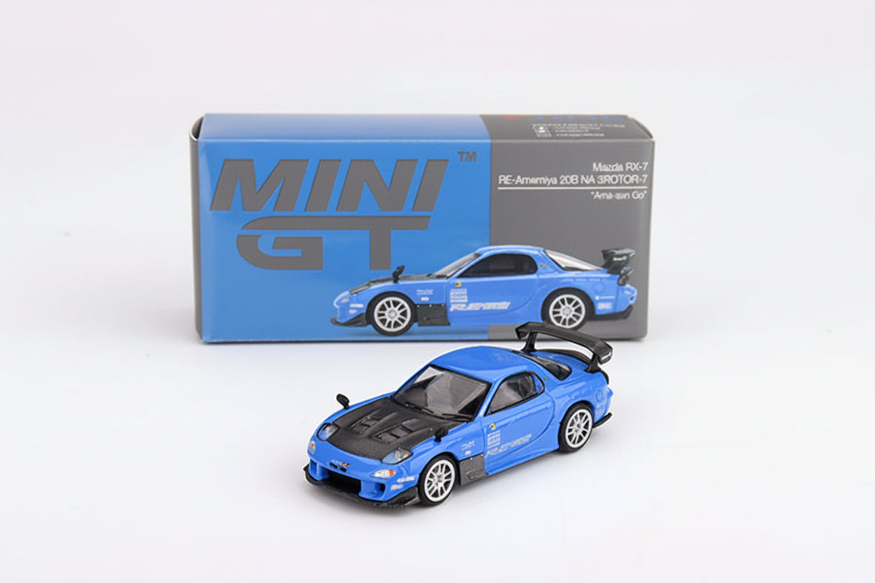 Mini GT - Mazda RX-7 RE-Amemiya 20B NA 3ROTOR-7 “Ama-san Go” 1/64
