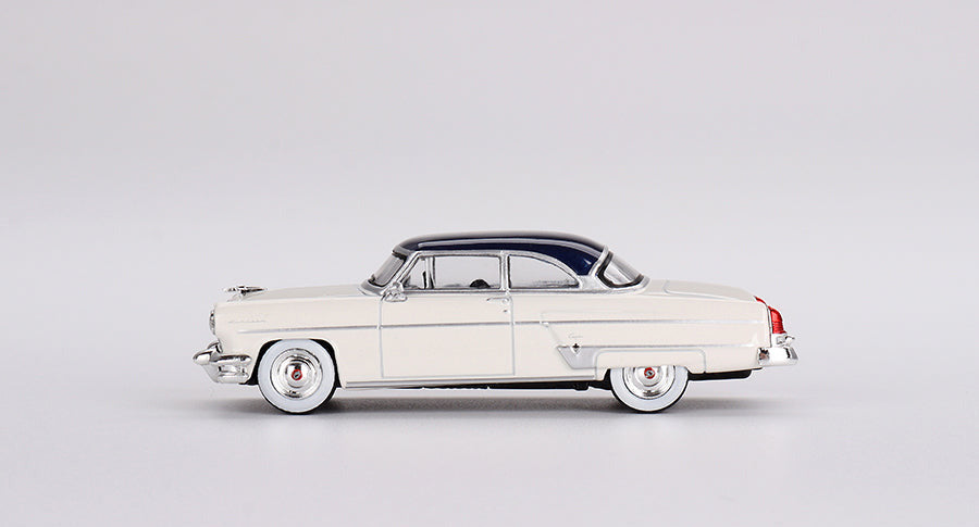 Mini GT - Lincoln Capri 1954 Arctic White / Atlantic Blue 1/64