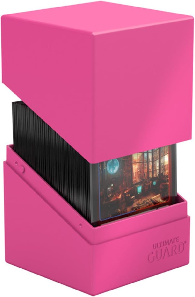 Ultimate Guard - Deck Case: Boulder 100+ Standard Size - Neon Pink