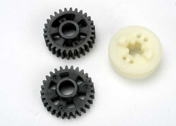 Traxxas - Output gears, forward & reverse/ drive dog carrier