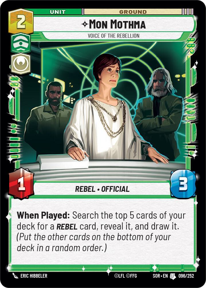 SWU Spark of the Rebellion - 096 Mon Mothma