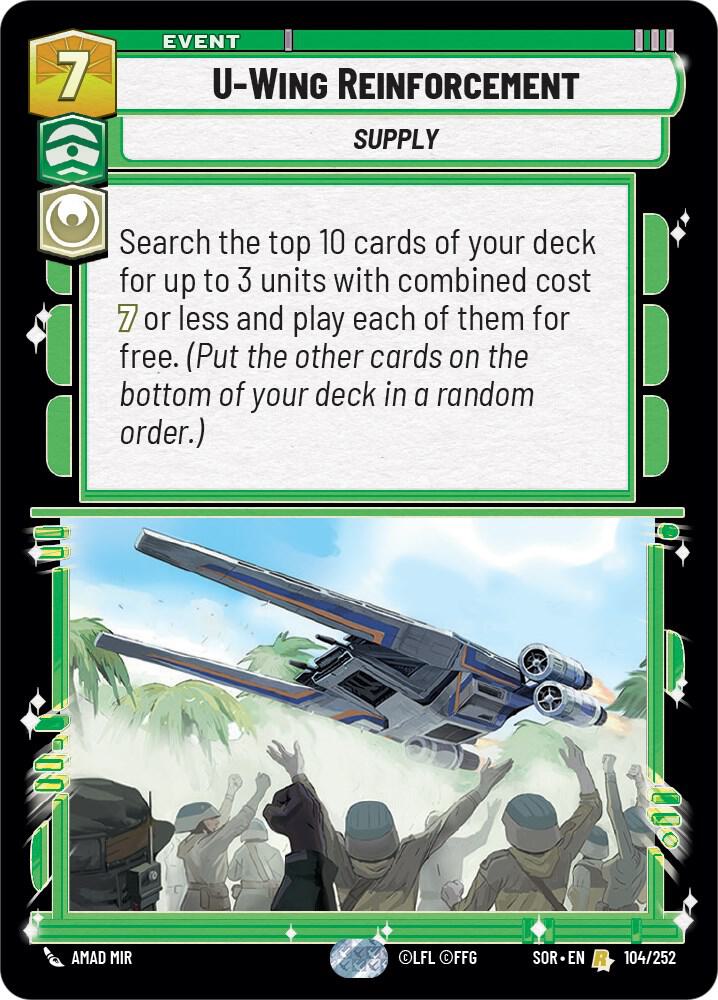 SWU Spark of the Rebellion - 104 U-Wing Reinforcement