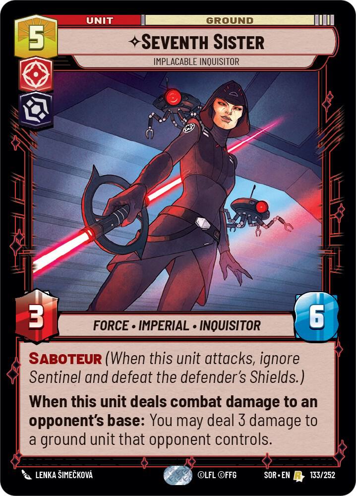 SWU Spark of the Rebellion - 133 Seventh Sister