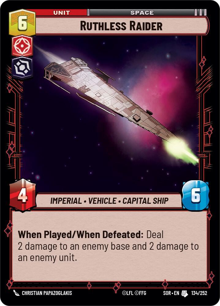 SWU Spark of the Rebellion - 134 Ruthless Raider