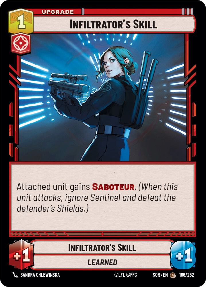SWU Spark of the Rebellion - 166 Infiltrator's Skill