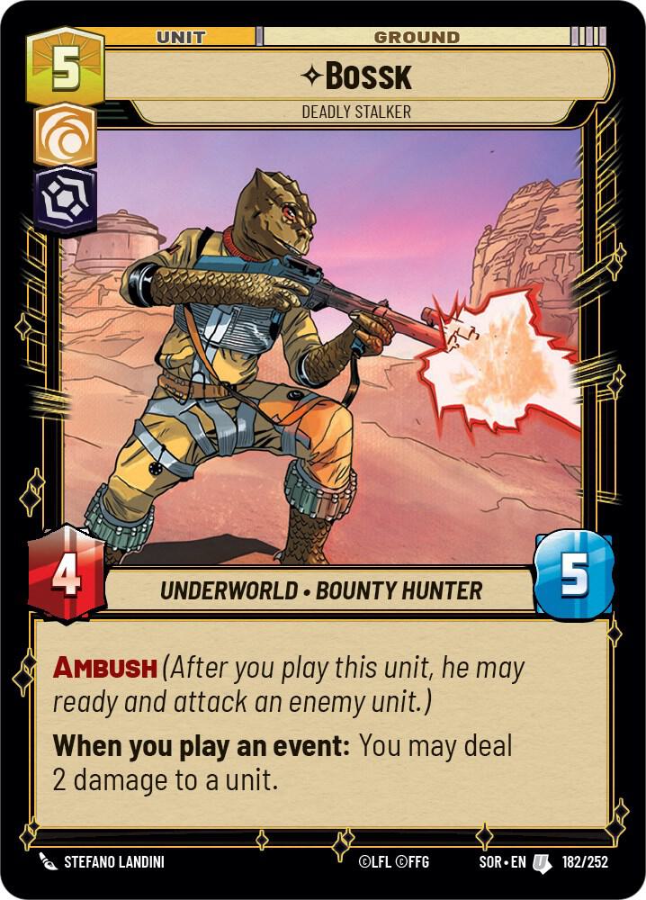 SWU Spark of the Rebellion - 182 Bossk