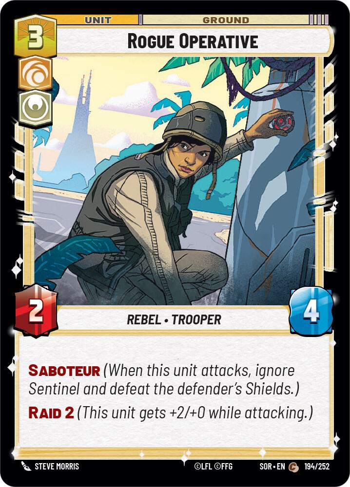 SWU Spark of the Rebellion - 194 Rogue Operative