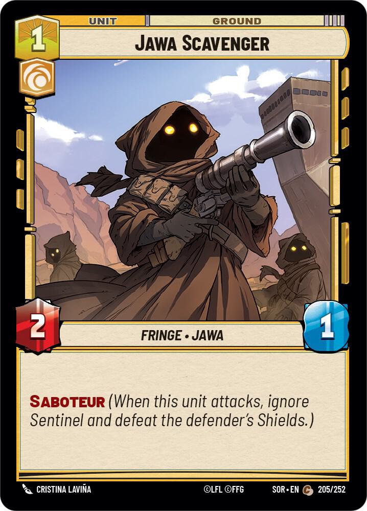 SWU Spark of the Rebellion - 205 Jawa Scavenger